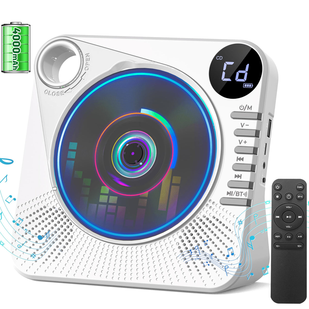 Portable CD Player with Speakers H419602