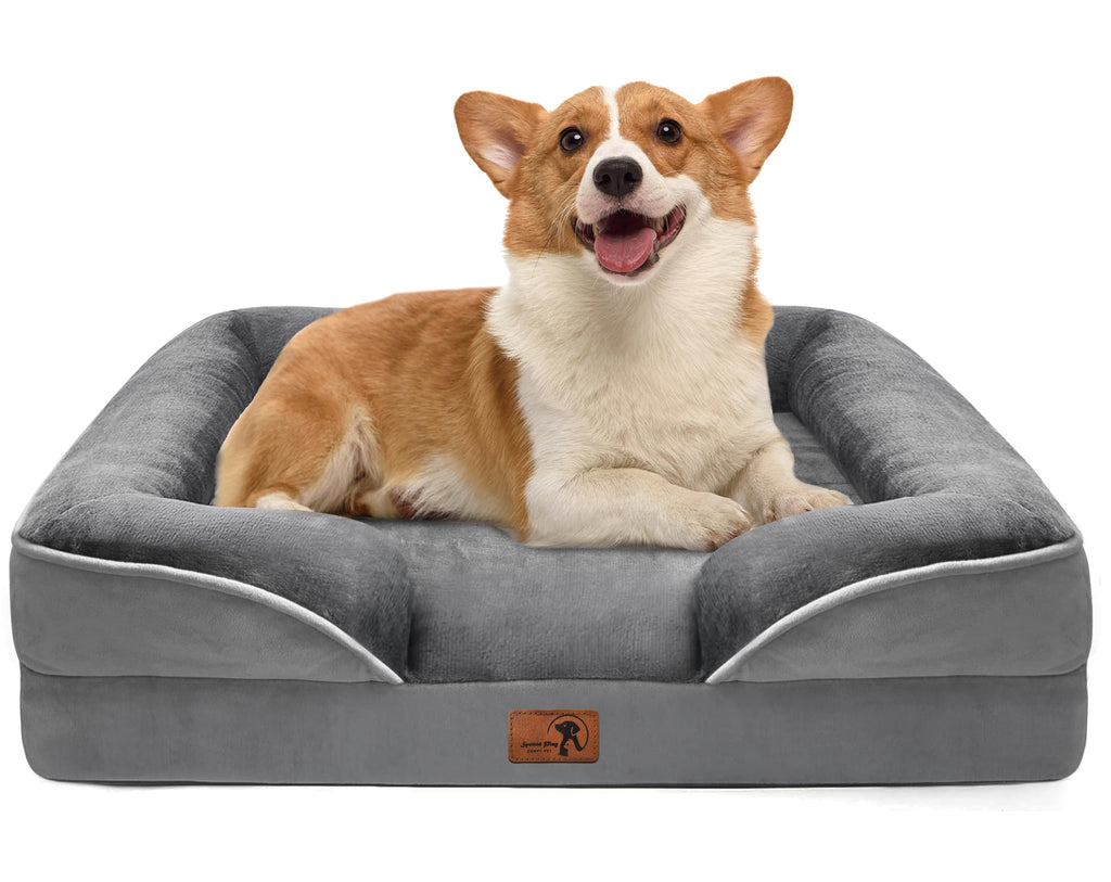 Orthopedic Dog Bed with Sides Grey M164614