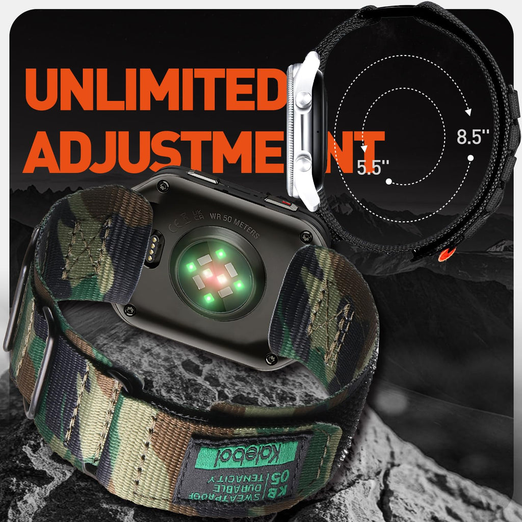 Compatible with Garmin Venu X1 Nylon Sports Strap Y2658