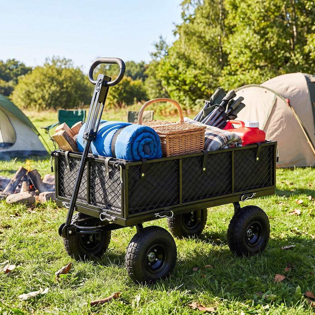Heavy Duty Metal Garden Cart with Removable Liner V3007