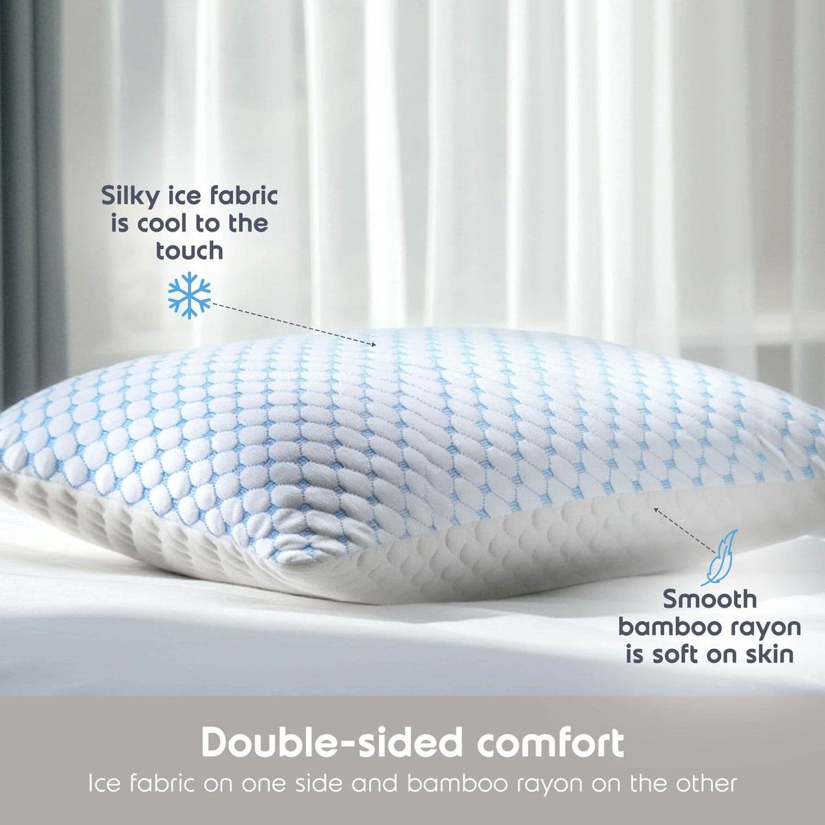 King Size Memory Foam Pillow Set of 2 G979825