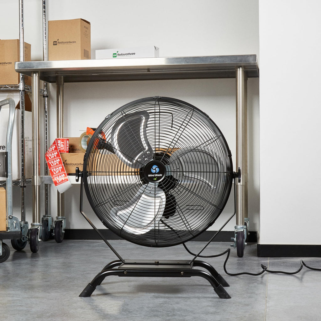 24 Inch Steel Floor and Wall-Mount Misting Fan D801