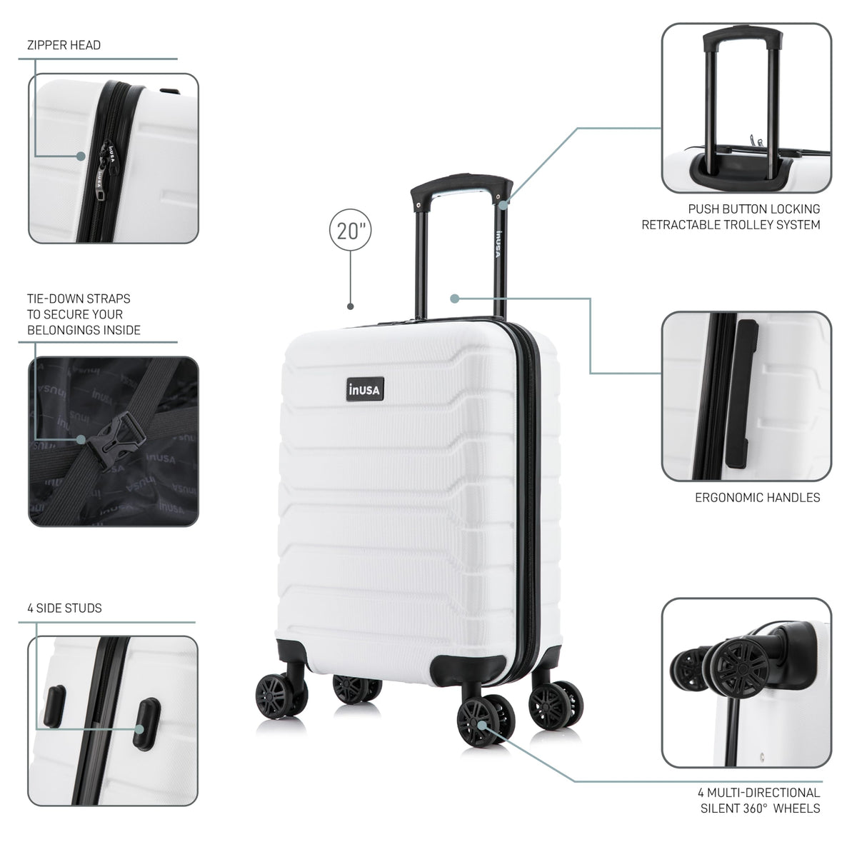 20-Inch Hardside Spinner Luggage B6465