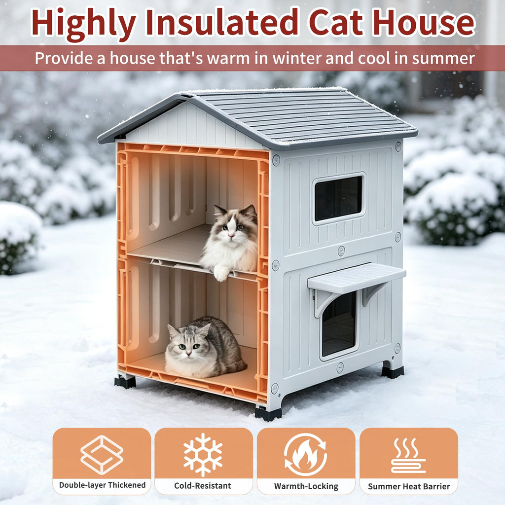 Insulated Outdoor Cat House G72006