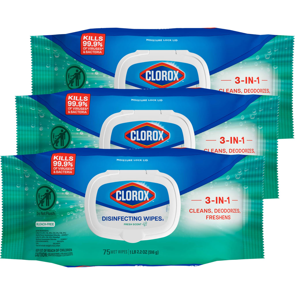 Disinfecting Wipes Fresh Scent 75 Count 3 Pack G35509