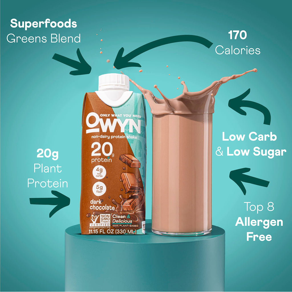 20g Vegan Protein Shake with Prebiotics, 12 Pack L775