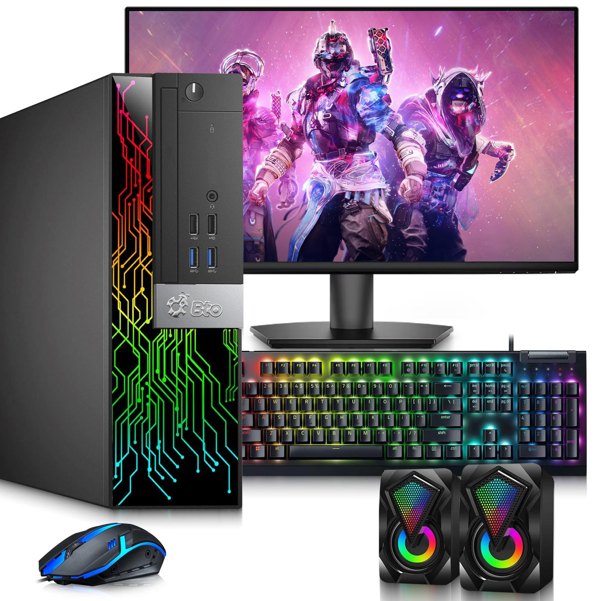 Intel Core i5-8500 16GB DDR4 RAM 256GB SSD GeForce GT 1030 Gaming Desktop Computer F432