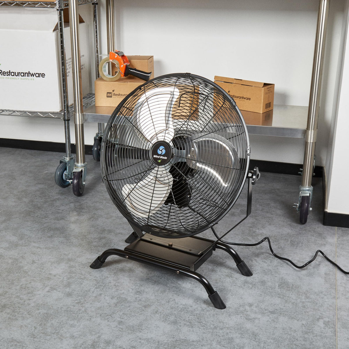 24 Inch Steel Floor and Wall-Mount Misting Fan D801