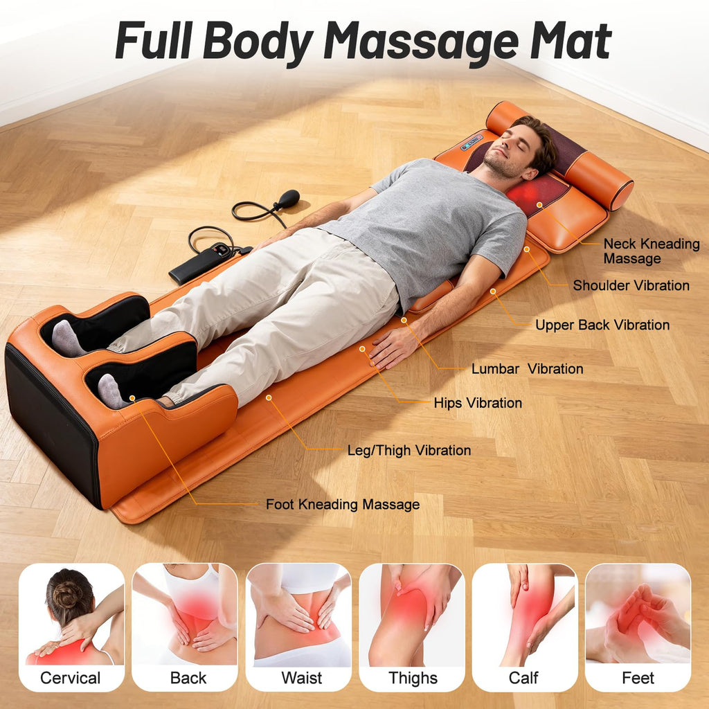 Full Body Massage Mat with Calf Vibration and Foot Massager H9584