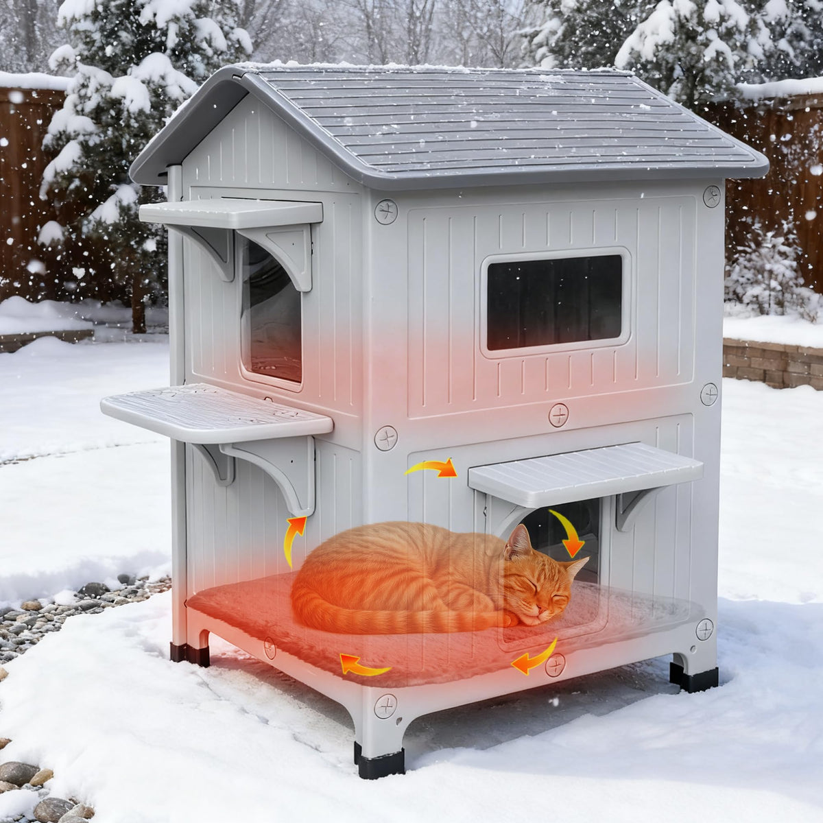 Insulated Outdoor Cat House G72006