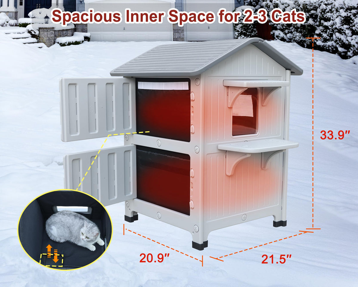 Insulated Outdoor Cat House G72006