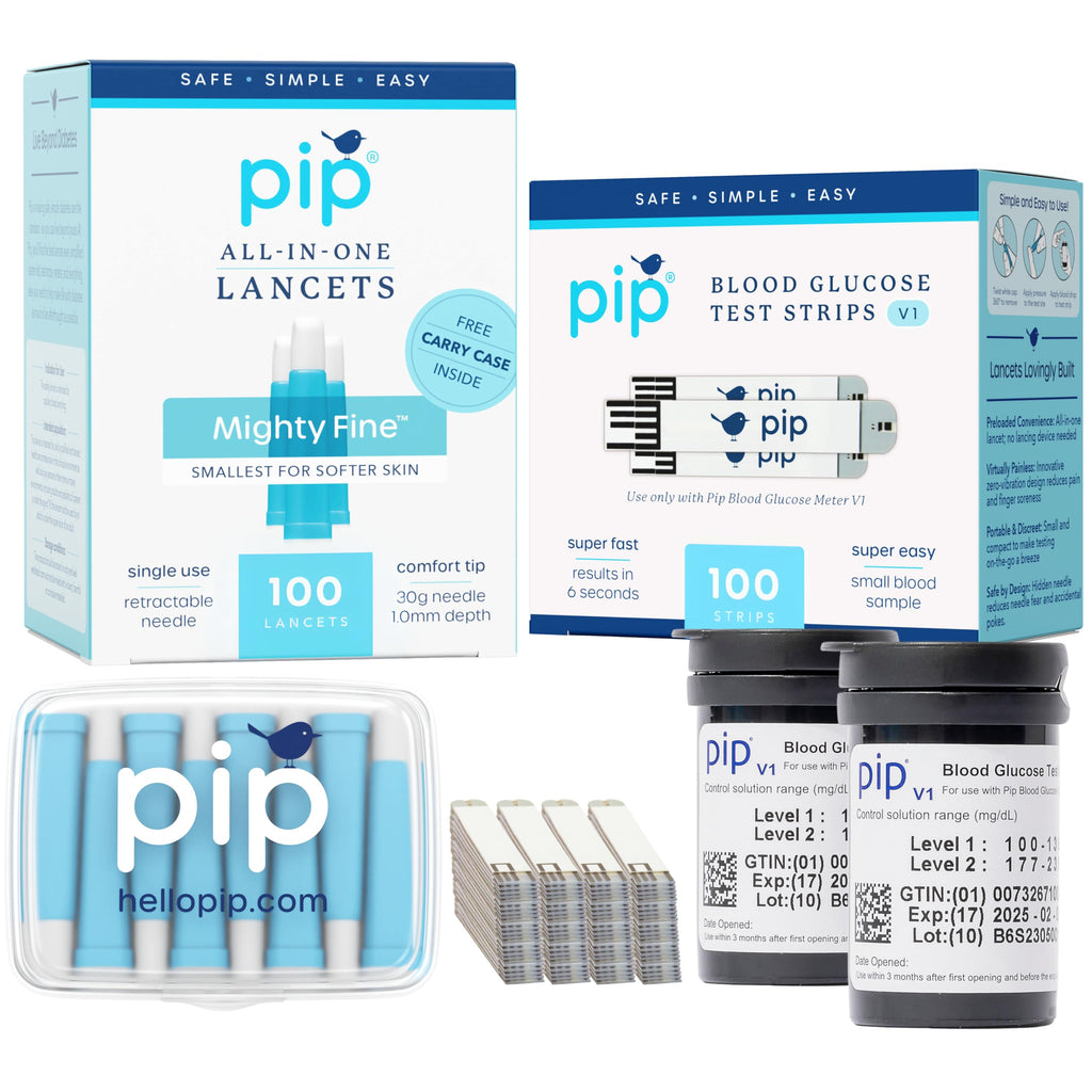 Blood Glucose Test Strips and Lancets 100 Count 30G 1.0mm M320