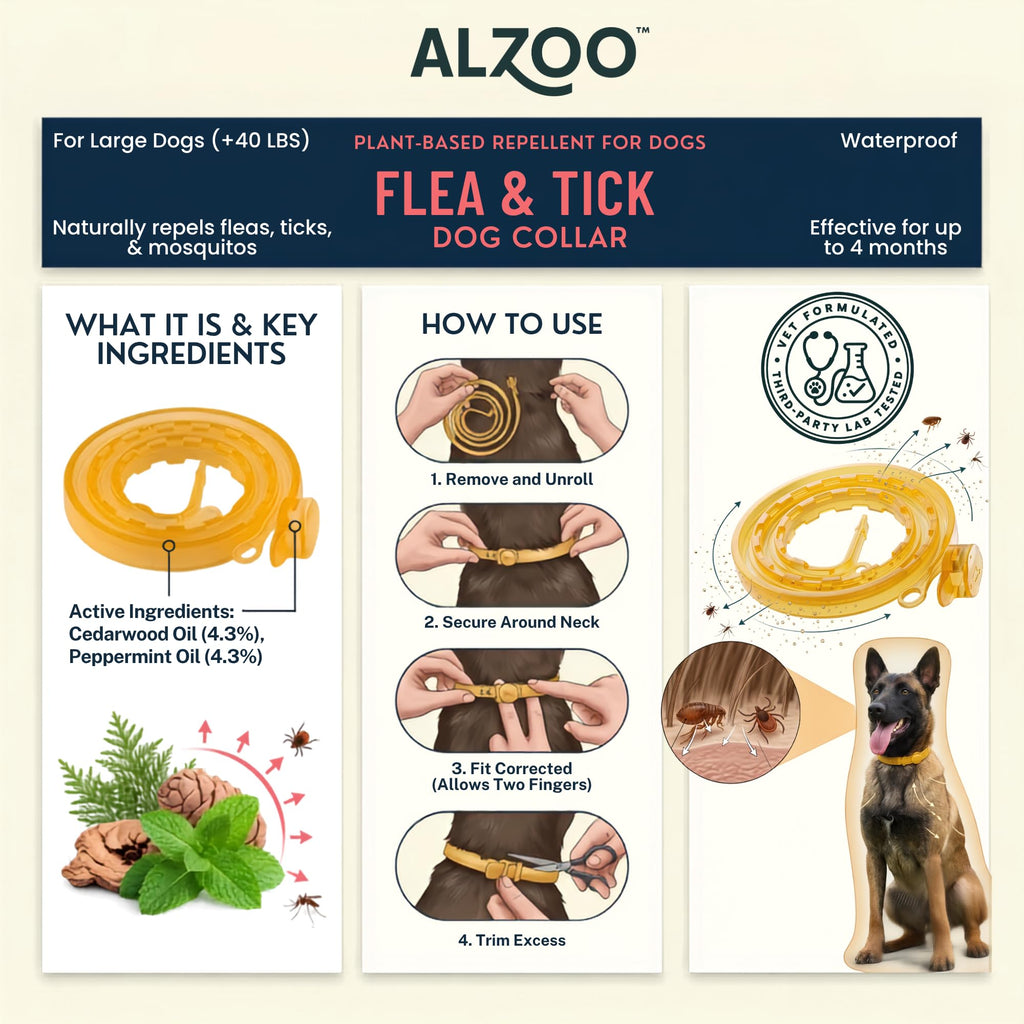 Plant Based Flea & Tick Dog Collar U8462