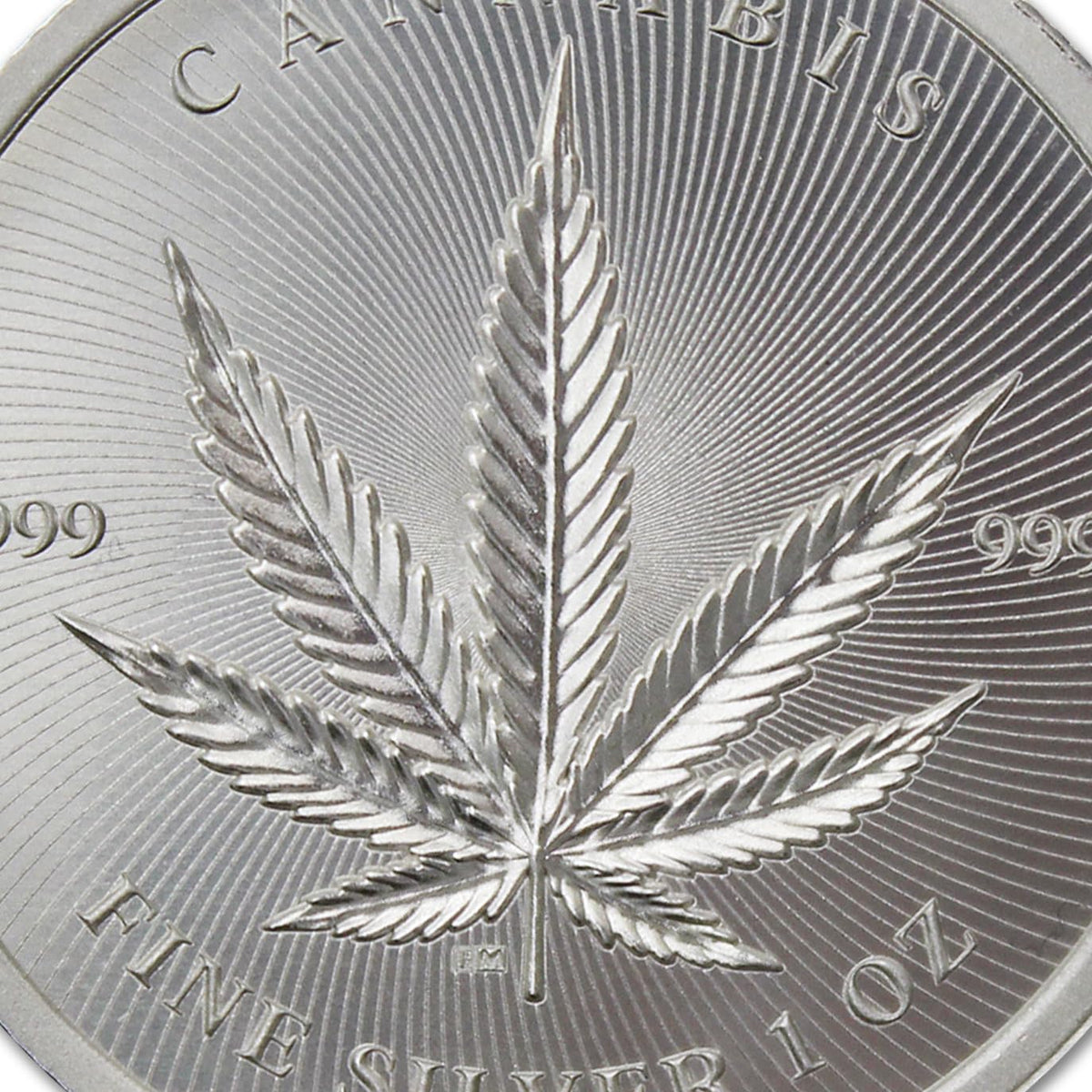 1 oz Silver Cannabis Coin Brilliant Uncirculated in Capsule D462
