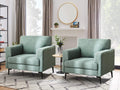 Oversized Linen Accent Chair 2PC E219950
