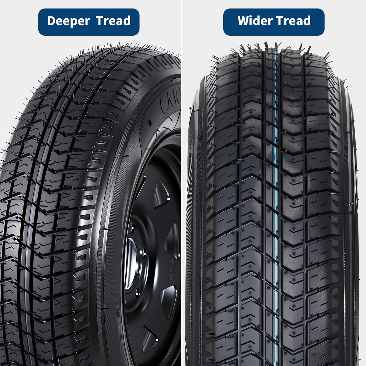 2-Pack ST205/75D15 Trailer Tires and 15" Rims C650228