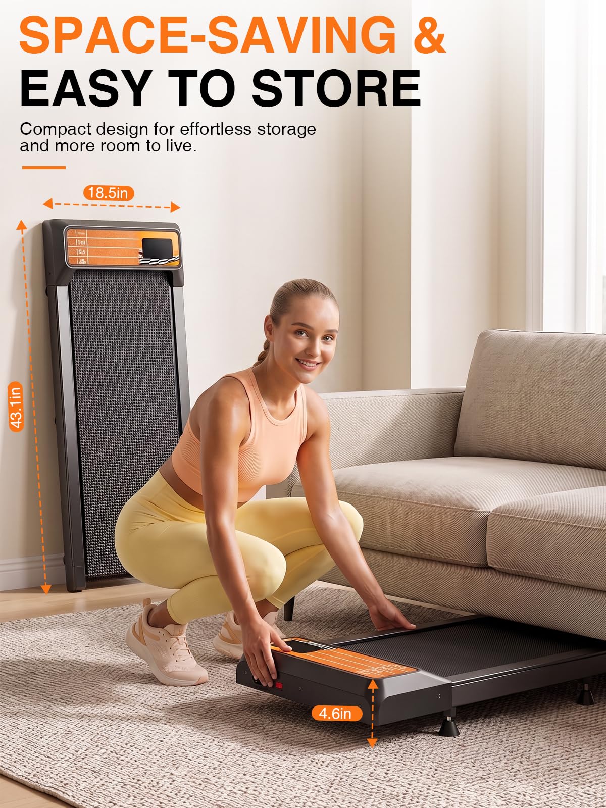 Under Desk Treadmill with Incline N4348