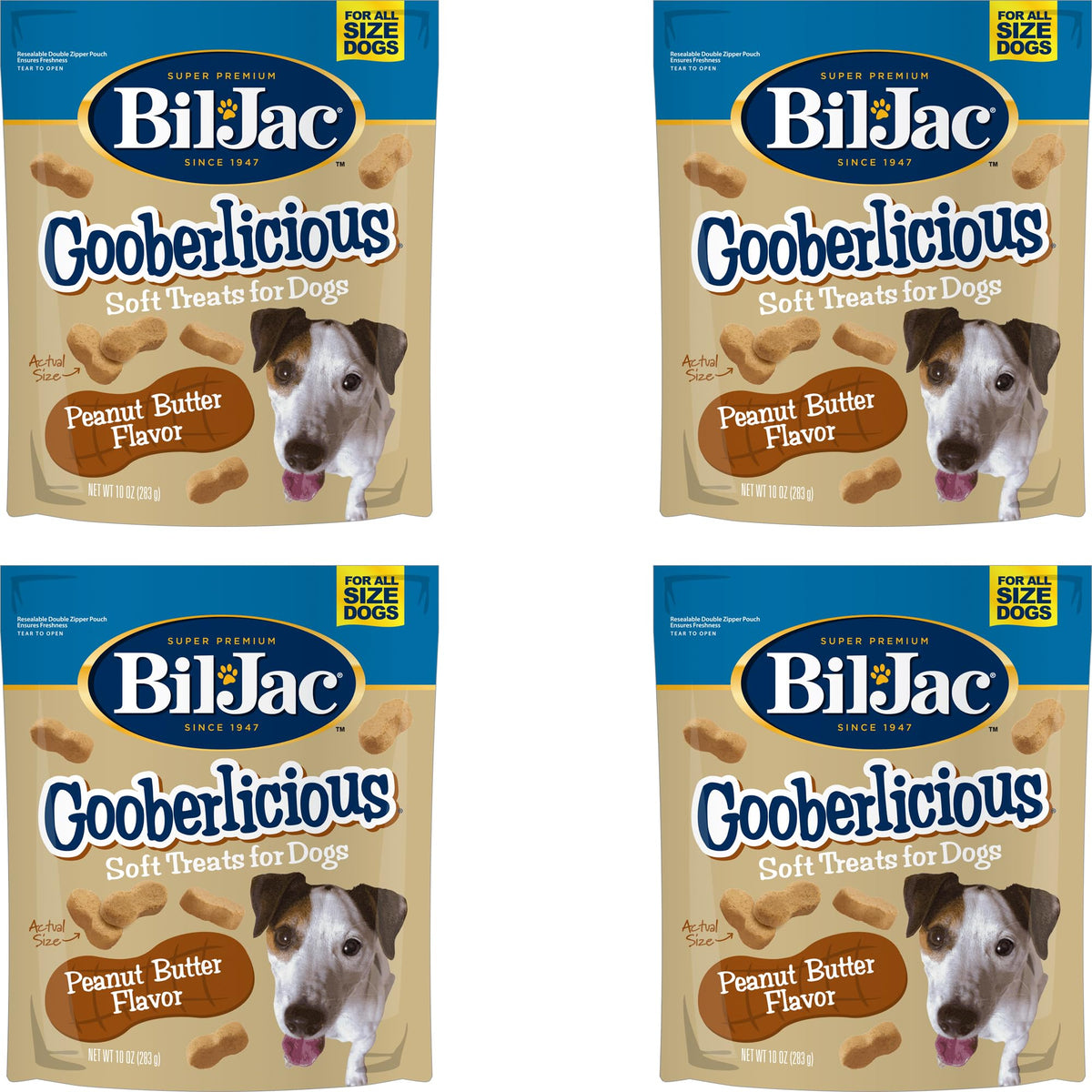 Peanut Butter Flavor Dog Treats 10oz 4-Pack K151819