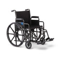 Folding Wheelchair with Swing-Back Desk-Length Arms and Swing-Away Footrests W255