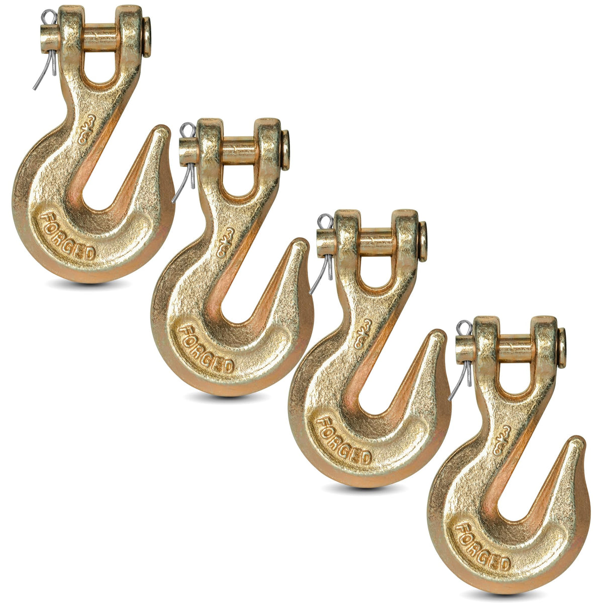 3/8" Clevis Grab Hooks 4 Pack Heavy Duty Chain Hook J5717