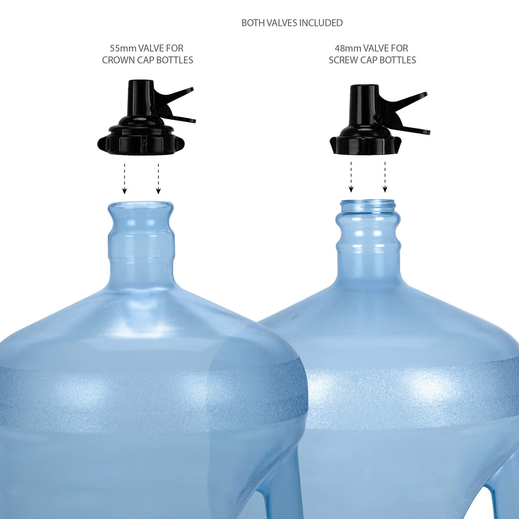 5 Gallon Water Bottle Jug Dispenser with 2 Valves S72043
