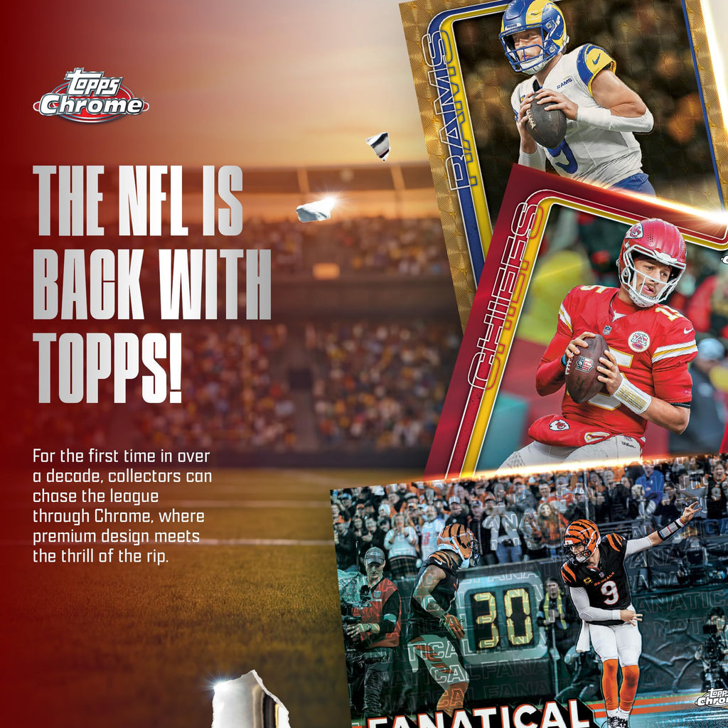 2025 Topps Chrome NFL Football Value Box Q1491