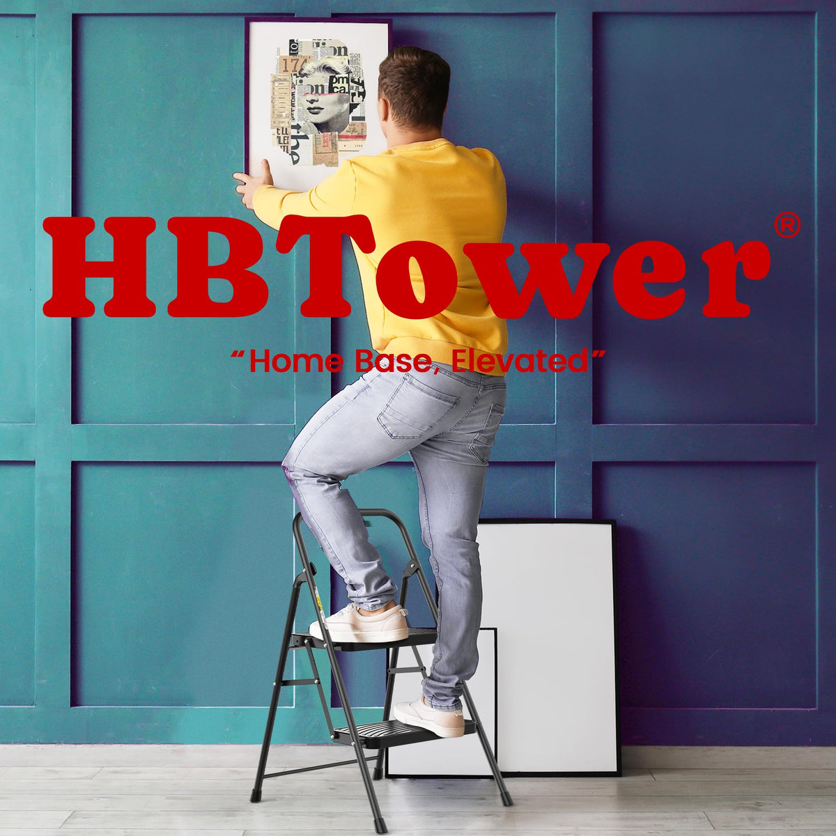2 Step Ladder with Anti-Slip Pedal Y99585