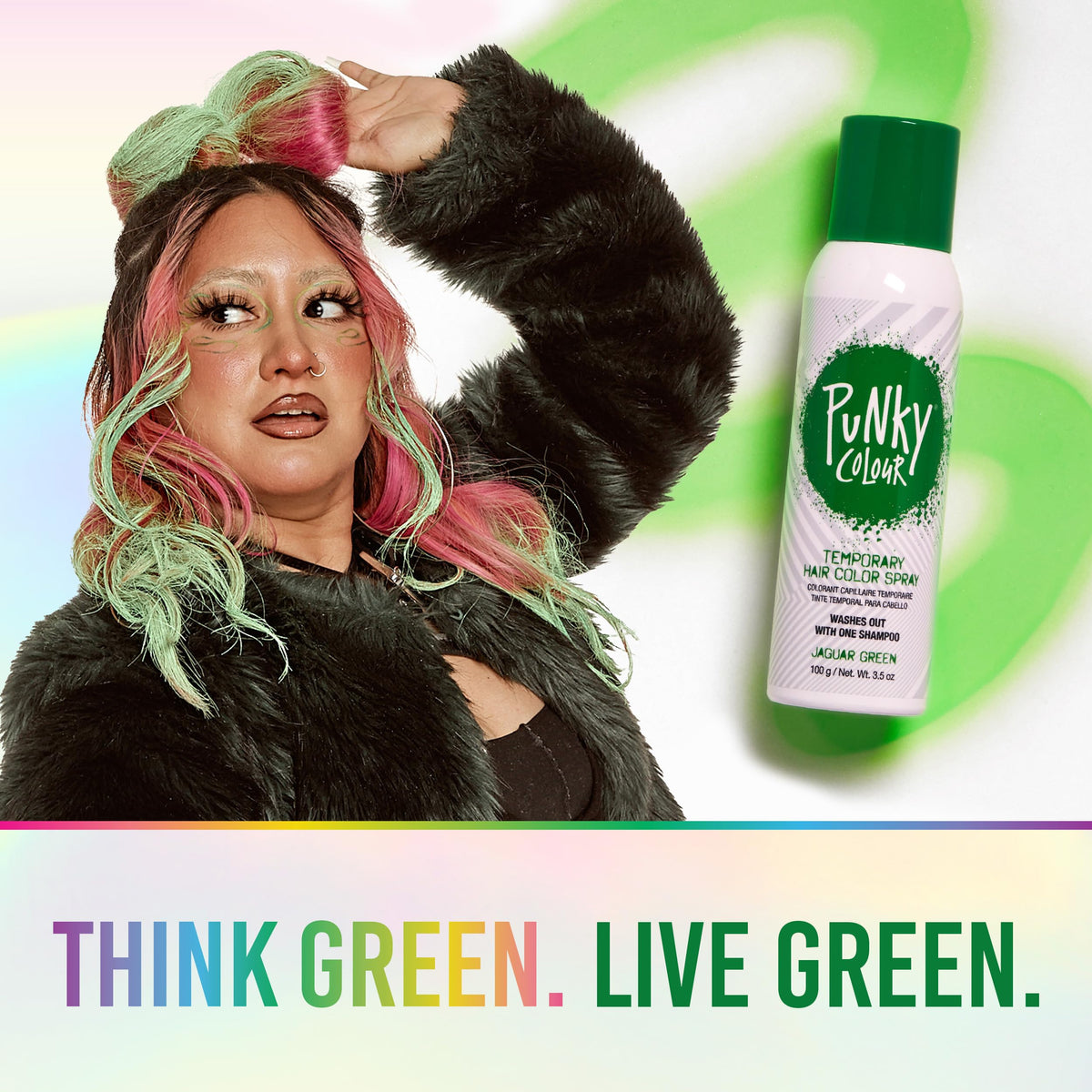 Jaguar Green Temporary Hair Color Spray 3.5 oz G653131