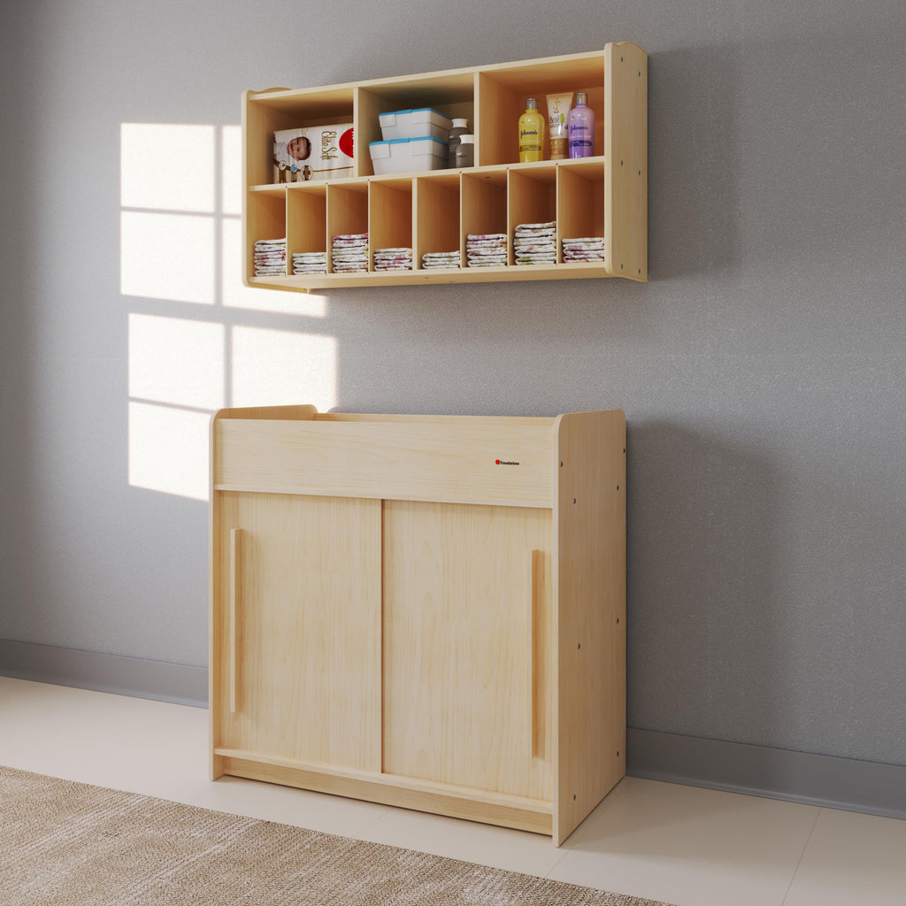 Daycare Changing Table with Built-in Shelving Y9228