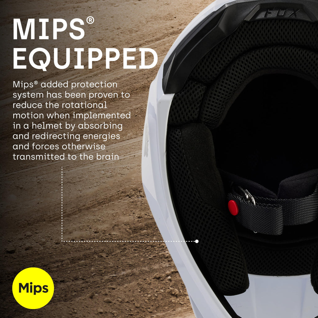 Matte White Motocross Helmet J1977