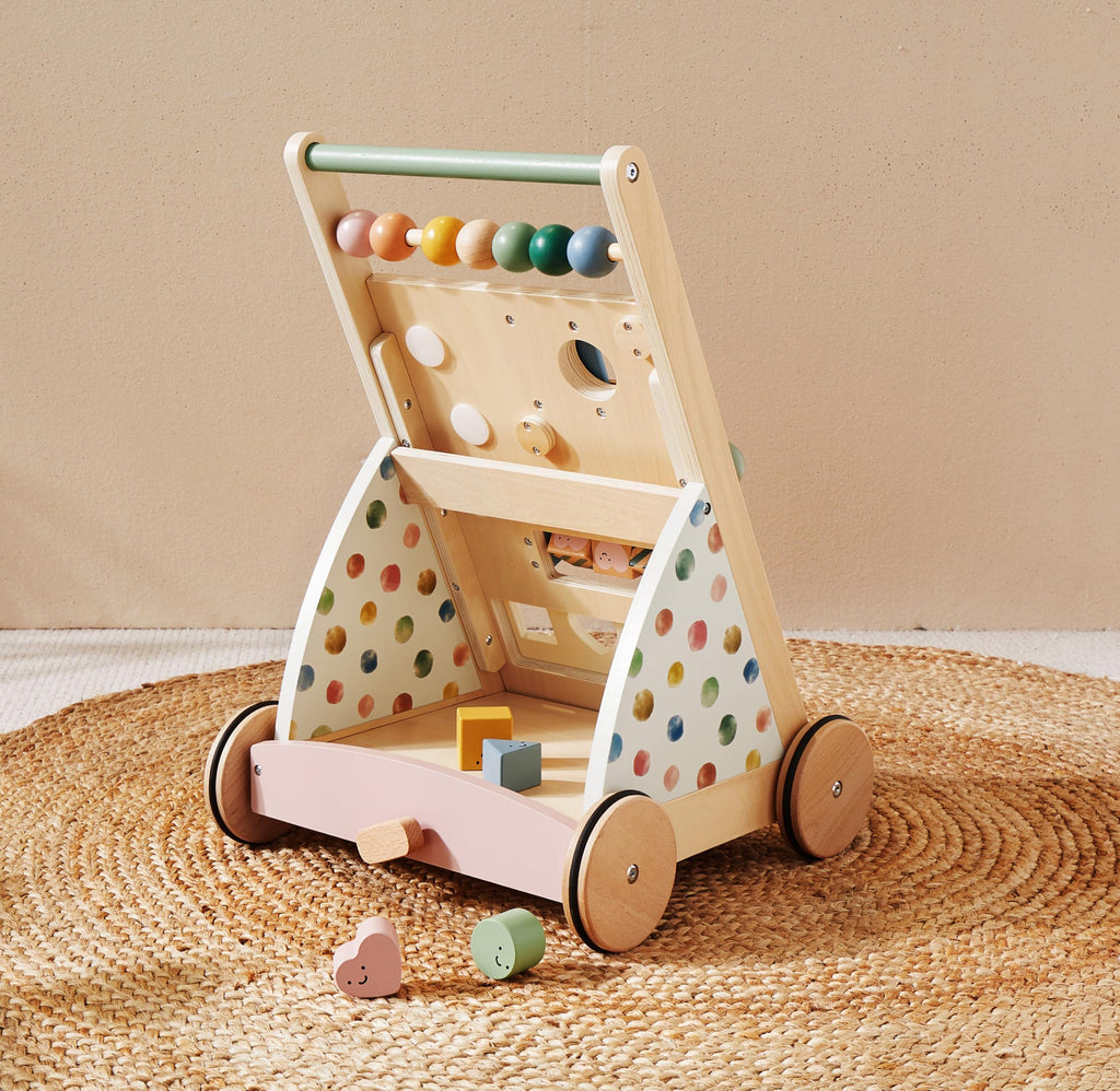 Wooden Baby Walker with Activity Center I928332