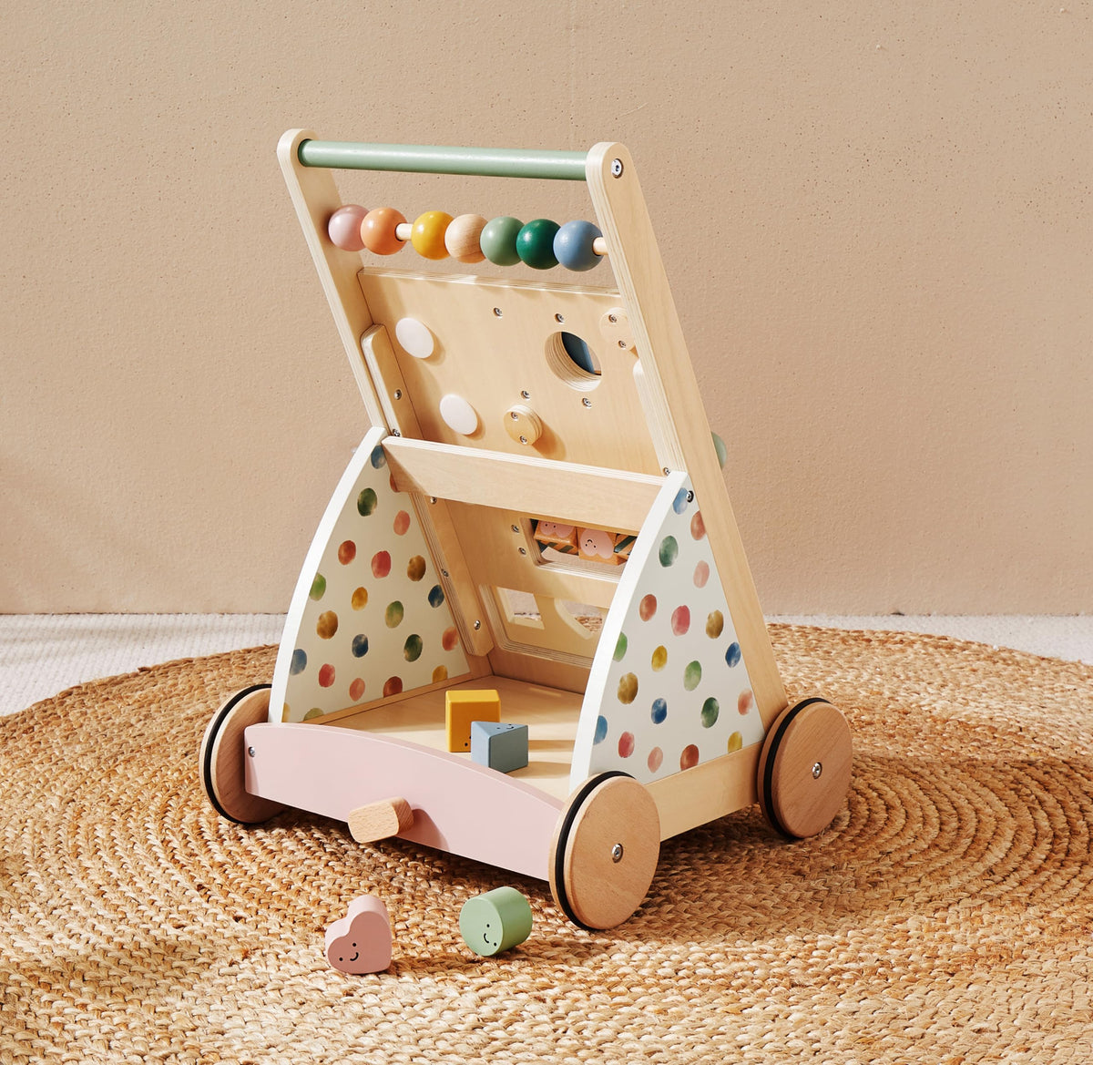 Wooden Baby Walker with Activity Center I928332