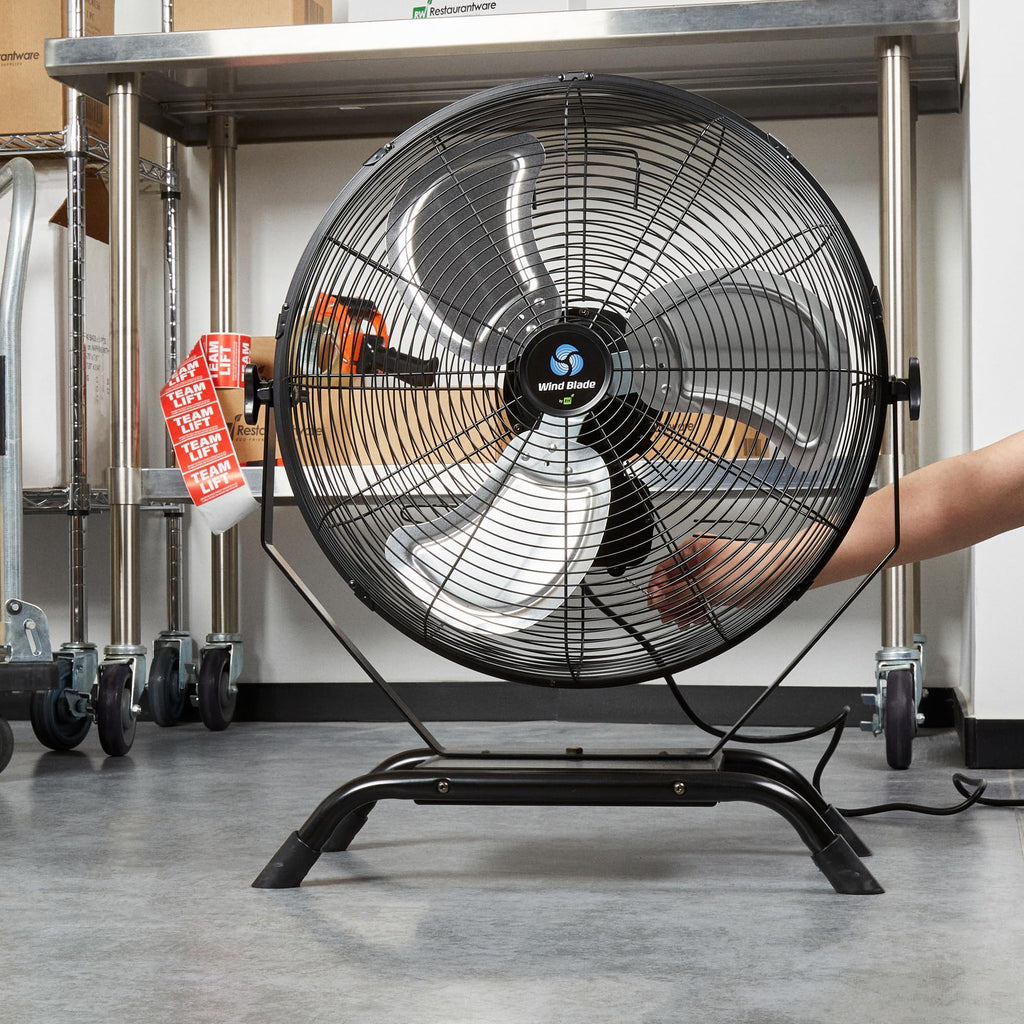 24 Inch Steel Floor and Wall-Mount Misting Fan D801