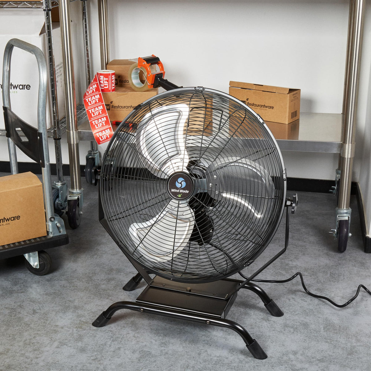 24 Inch Steel Floor and Wall-Mount Misting Fan D801