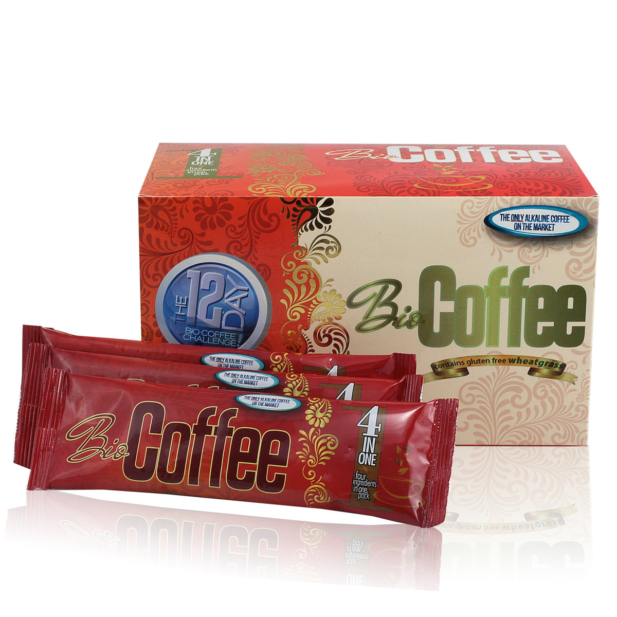 Organic Instant Non-dairy Alkaline Coffee 12 Sachet Box X545313